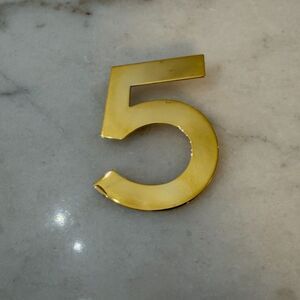 Chanel 5 Gold Pin Brooch Employee Vintage